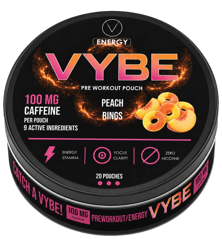 VYBE Energy Peach Rings tin