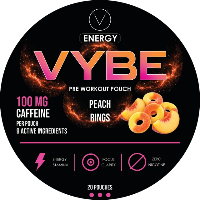 VYBE Energy Peach Rings tin